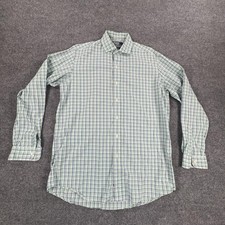 Polo Ralph Lauren Shirt Mens Large Green Blue Plaid Long Sleeve Western Casual