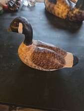 Vintage Hand Carved Signed Canada Goose 5 In