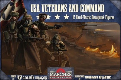 USA Veterans and Command  Wargames Atlantic 28mm Sci Fi Miniatures
