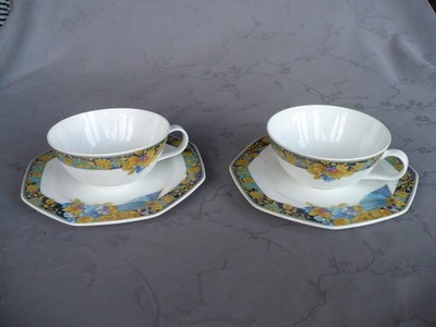 Hutschenreuther Leonard Casanova  2 Tegedecke 2 Tassen mit Untertassen selten