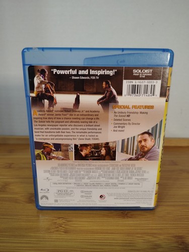 The Soloist (Blu-ray Disc 2009) Jamie Foxx, Robert Downey JR. Free Shipping - Picture 4 of 7