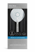 Mira Beat Four‑Spray Shower Head – Chrome (9 cm) | Universal Fit | Works on All 