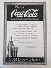 1919 Drink Delicious Refreshing Coca-Cola Soda Bottle Atlanta GA Vintage Ad