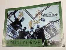 RAIN CITY DRIVE Tour Fully Hand Signed Slam Dunk Festival Card