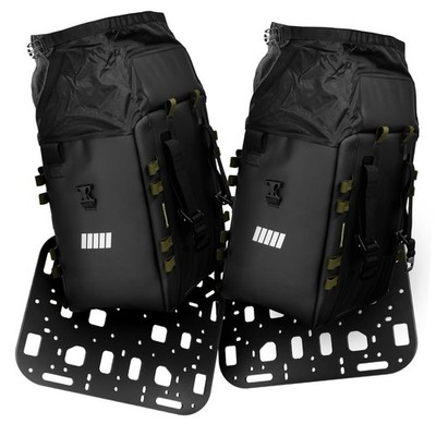 Motorrad-Satteltaschen 2× SC-38 - inkl. Montageplatten - SCHNORR 76L Volumen