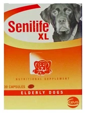 Senilife XL Capsules for Dogs - Brain Aging & Cognitive Support - 30 Count