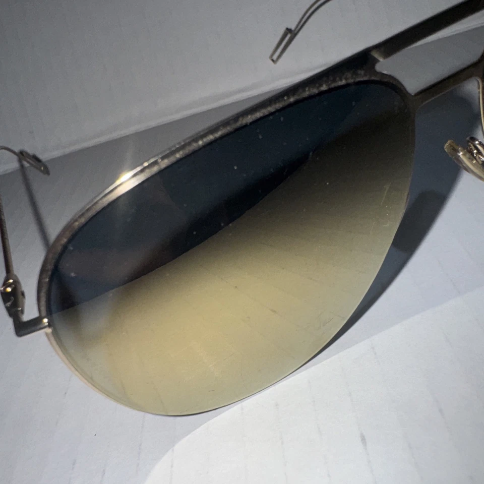 RARE Genuine DIOR HOMME 0205S Palladium Gold Mirror Pilot Sunglasses - Image 2 of 4