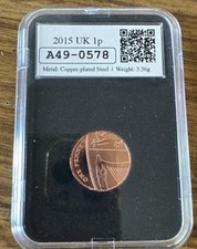 COIN 2015 ONE PENCE 1P 4TH PORTRAIT BRILLIANT UNCIRCULATED BU UNC