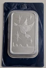 HOLY LAND MINT DOVE OF PEACE 100 GRAM .999 FINE SILVER BAR IN ASSAY SKU IL000616