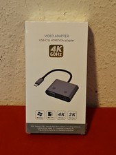 USB-C to HDMI VGA Hub Charging/Video Adapter/Splitter For iPhone 15/Plus/Pro Max
