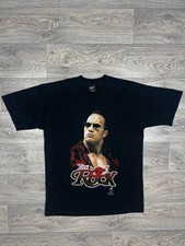 The Rock Dwayne Johnson WWF Vintage Authentic 2001 Shirt NWT Size M