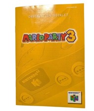 Mario Party 3 Nintendo 64 N64 Instruction Manual Booklet ONLY