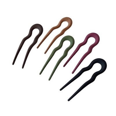 5 Pack Simple French Hairpins Two Prongs Bun Hair Sticks Chignon Pin