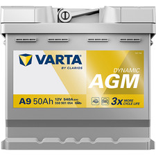 Varta Dynamic A9 AGM Start-Stop Battery (50Ah 540A)