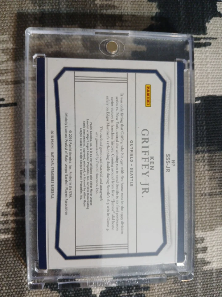 Ken Griffey Jr Seattle Mariners Autographed Jersey Card 2/3 - Image 3 of 3