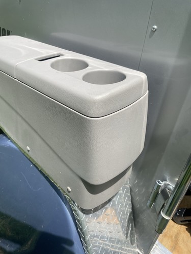 2011- 2017 NISSAN QUEST REAR CENTER CONSOLE CUPHOLDER STORAGE ARMREST  GRAY - Picture 2 of 6