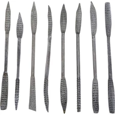 D2476 Riffler Rasp Set, 8-Piece, Silver