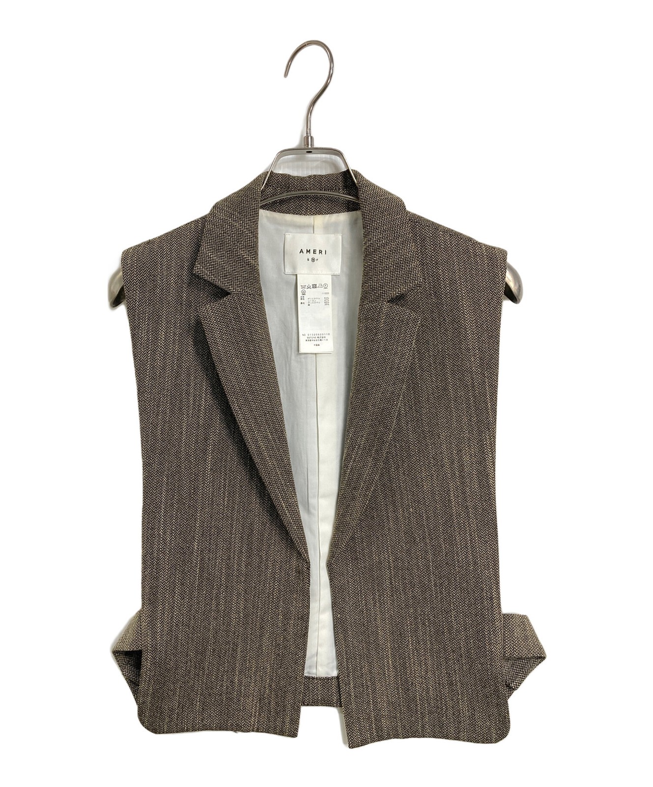 Ameri/ (Ameri) Convertible Herringbone Jacket/Set… - image 2