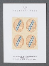 MayfairStamps Finlandia 1983 Helsinki città etichette postali aax_19511