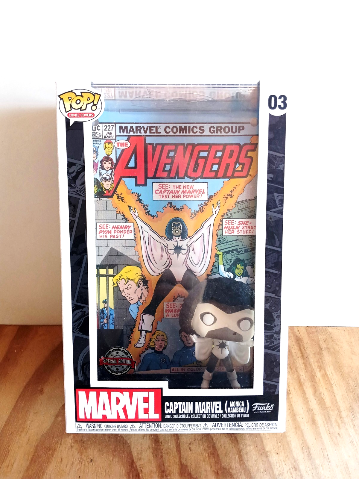 Funko - Marvel - Captain Marvel - Figurine POP! Art Cover - 9 cm - Image 3