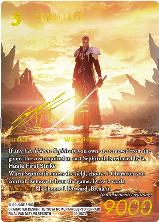 Square Enix Individual Collectible Card Game Cards in English for