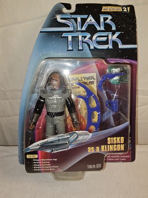 Neu 1997 Star Trek Warp Factor Series 2 Sisko as A Klingon Playmates 4,5''
