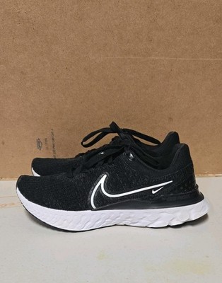 Nike React Infinity Run Flyknit 2 Running Shoes Black White CT2357-002 Men's 8.5