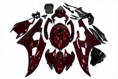 US Stock Red Forged Carbon Fiber Fairing for Yamaha 2006 2007 YZF R6 +Tank Cover