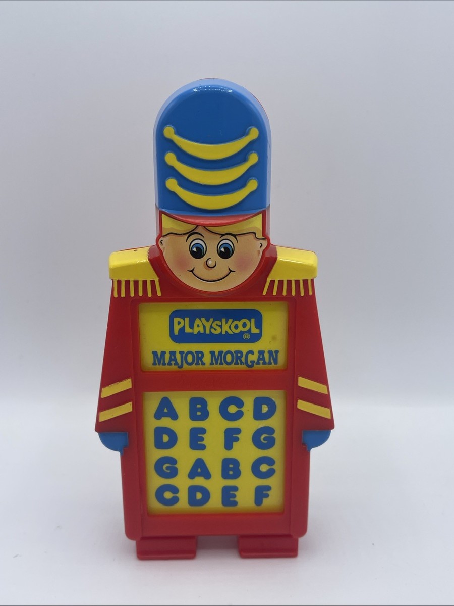 Vintage 1989 Boxed Playskool Major Morgan Rare Red Working Read Description