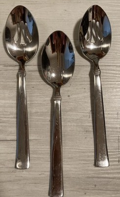 3 Serving Pieces Reed & Barton REGENT Heritage Mint Stainless Flatware Spoons