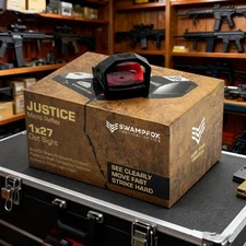 Swampfox Micro Reflex Justice 1x27mm (RMR Pistol Cut) 3 MOA Red/Green Dot Sight