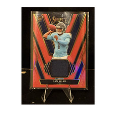 Panini 2025 Select Football Rookie Swatches Prizm Cam Ward #RSW-CWD Titans RC