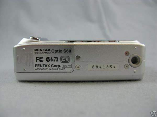 Pentax Optio S60 6MP Digital Camera with 3x Optical DISPLAY Pentax Optio S60 6MP Digital Camera with 3x Optical DISPLAY