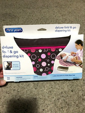 new first years DELUXE FOLD AND GO DIAPER CHANGING KIT brown/Pink
