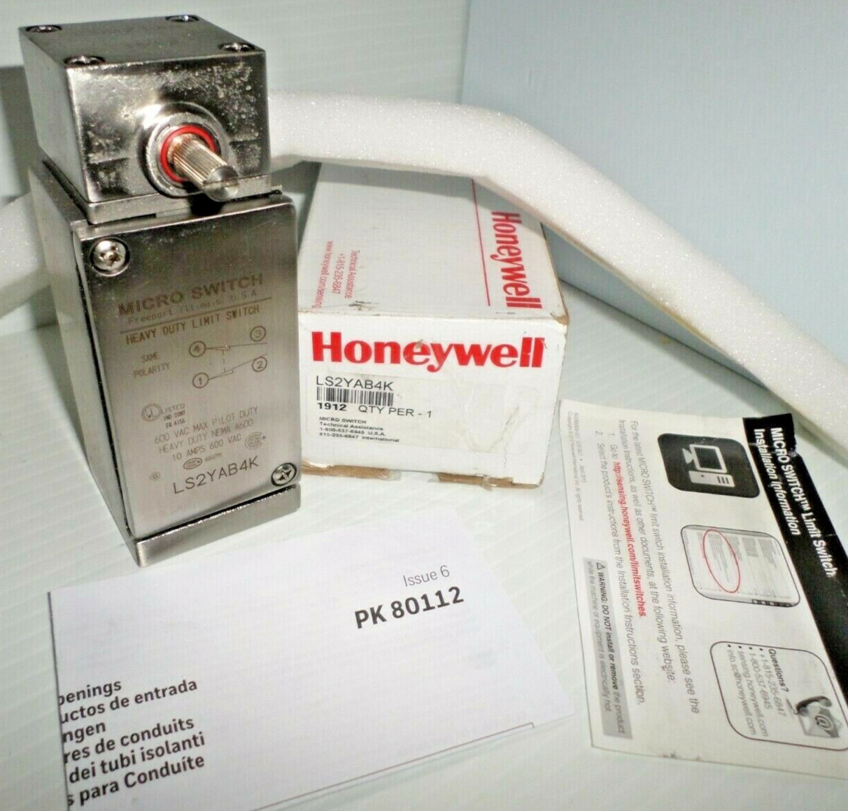 ⭐NEW IN BOX⭐ HONEYWELL LS2YAB4K MICROSWITCH MICRO STAINLESS LIMIT SWITCH 🔴USA🔵