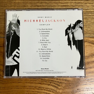 Michael Jackson - Sony Music Sampler Korea Promo CD Rare 2001
