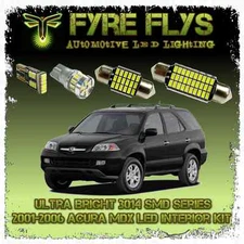 13 White LED interior lights package kit for 2001-2006 Acura MDX 3014 series SMD
