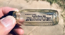 Vintage *PHYSICIAN'S SAMPLE* CALFERBEE NB Glass Evenflo Baby Bottle Smith-Miller