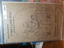 2004 HorseFeathers "I Had A Little Pony" "Ranch Kids" Stitchin 622 Uncut