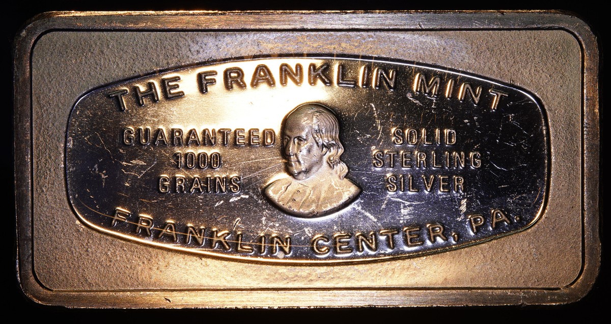 1972 Citizens National Bank Englewood NJ Franklin Mint 2oz 925