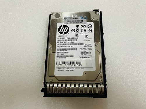 EH0146FCBVB 652625-001 HP 146GB 6G SAS 15K 2.5" SC HARD DRIVE G8 G9 - Picture 1 of 5