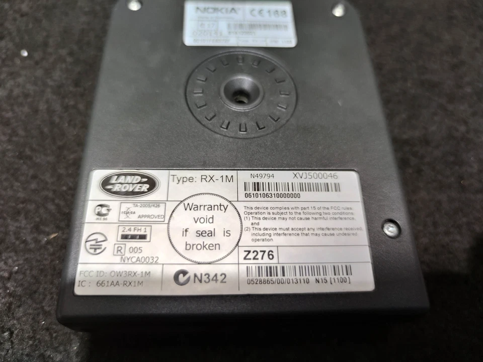 LAND ROVER DISCOVERY 3 RANGOS ROVER DEPORTIVO BLUETOOTH TELÉFONO CONTROL ECU XVJ500046 Foto 3 de 3