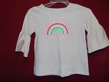 Extremely Me HAPPY THOUGHTS RAINBOW! Size 10/12 Bell Sleeve Top NEW!