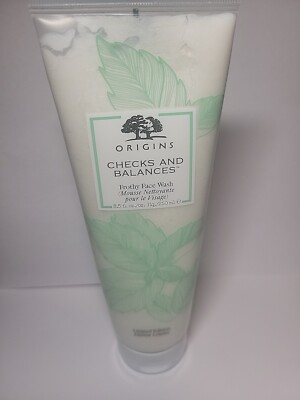 Origins Checks And Balances Frothy Face Wash 8.5 250ml-Mint Cleanser-All Skin 