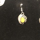 Native Jeweler COIN Silver (.900) & Genuine ORANGE MOONSTONE Earrings — photo 2
