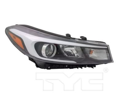 TYC NSF Right Halogen Headlight For Kia Forte 5 w/o LED Position Lamp 2017-2018