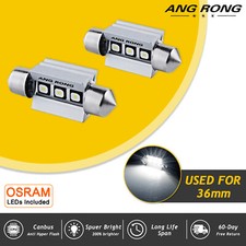 Canbus 36mm 239 272 C5W Osram 3 SMD LED Bulbs White Number Plate Interior Light