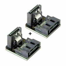 90Degree Down Angled SATA 7Pin male to 7pin female Adapter Mainboard Motherboard