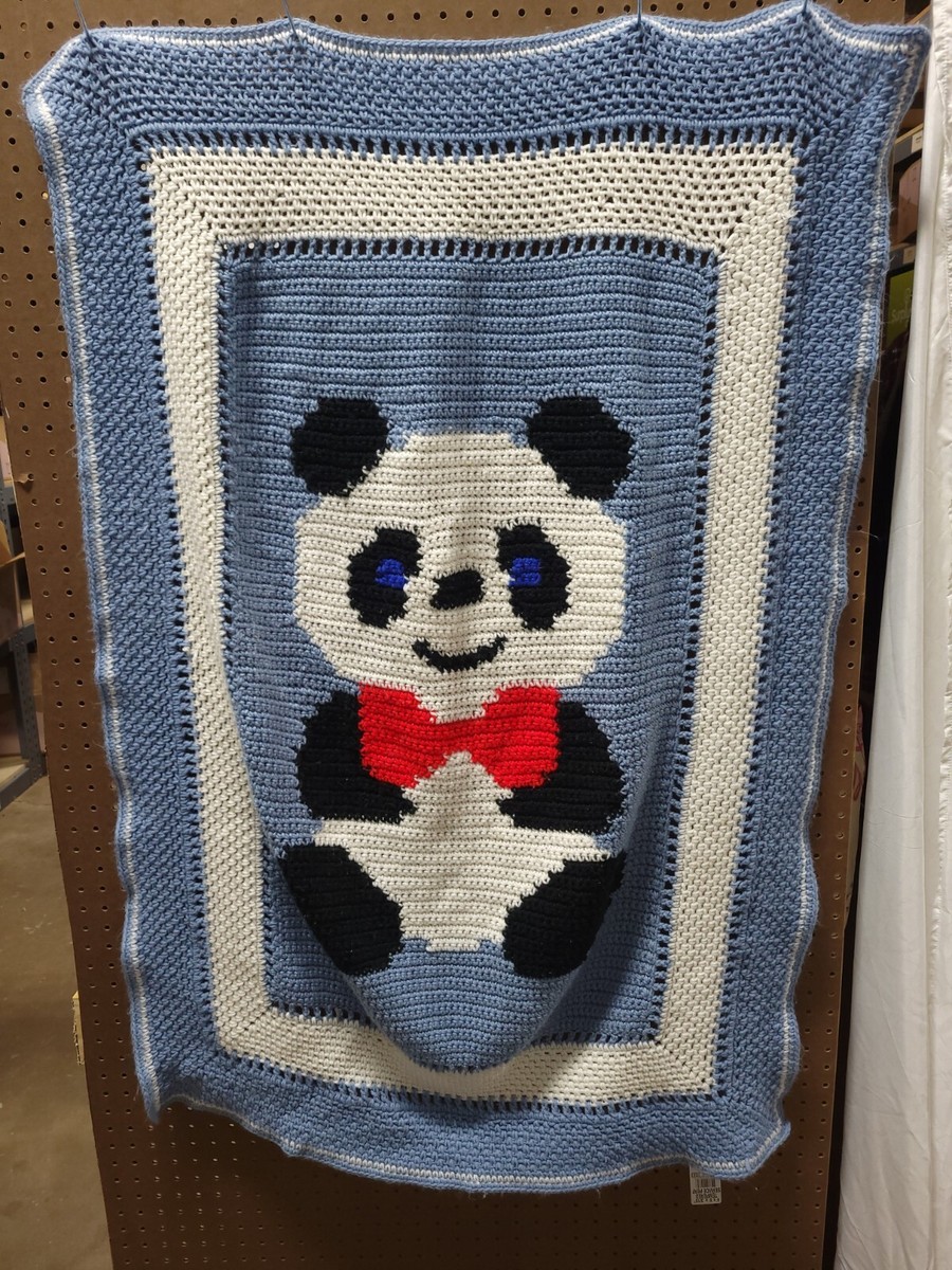 Granny Square C2c Crochet Patterns Crochet Panda Blanket Panda