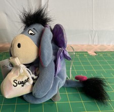 Disney Store SUGAR PLUM FAIRY EEYORE Mini Bean Bag Plush Winnie the Pooh B